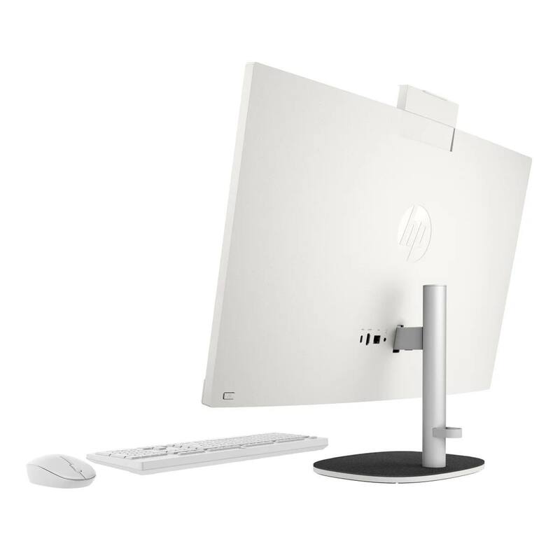 Alt View 4. HP - HP 27" FHD Touch All-in-One,Ryzen AI 7 350,64GB DDR5,2TB SSD+1TB Dock Station,AMD Radeon 680M,WiFi 6,Win 11 Pro,White - White.