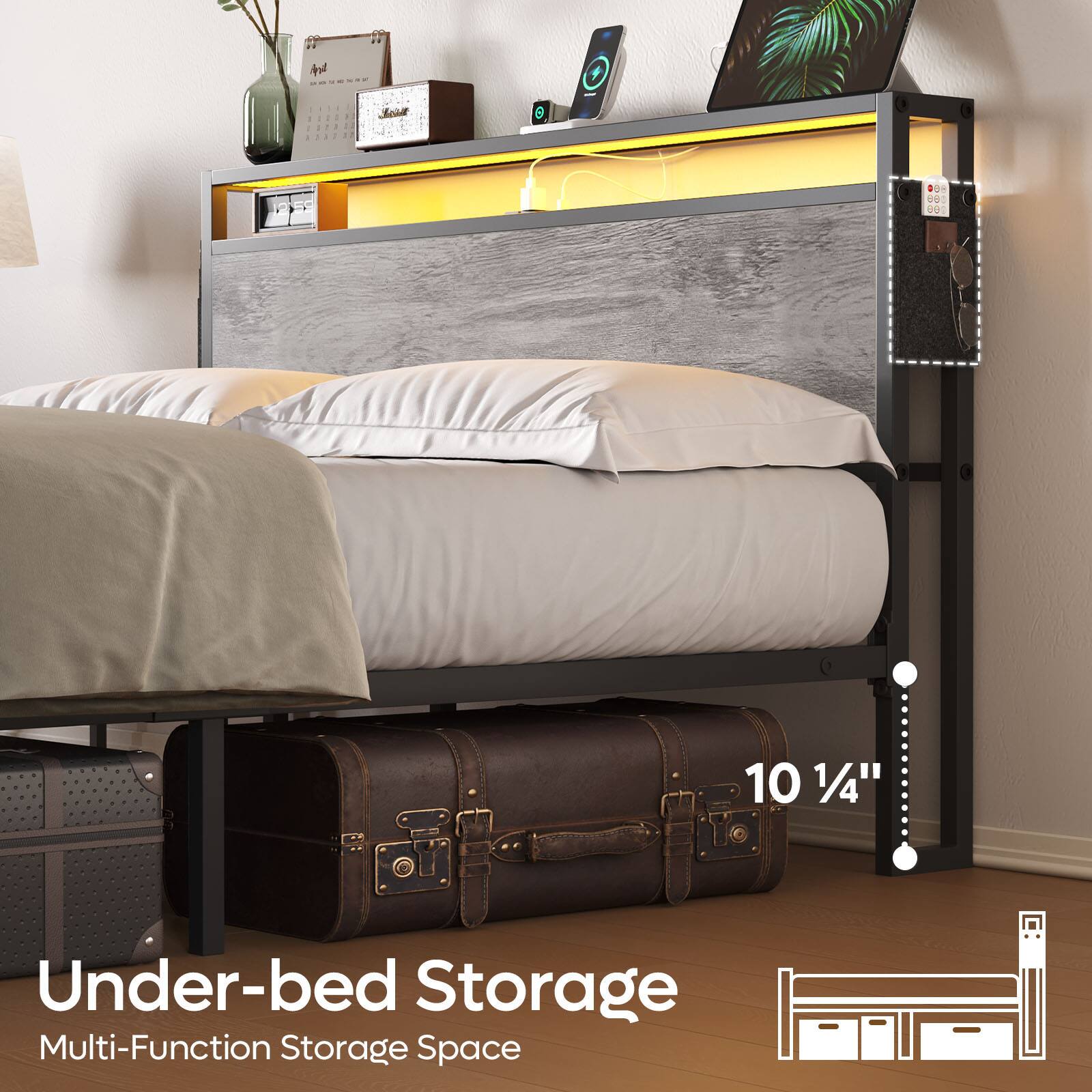 10 1/4" Under-bed Storage Multi-Function Storage Space