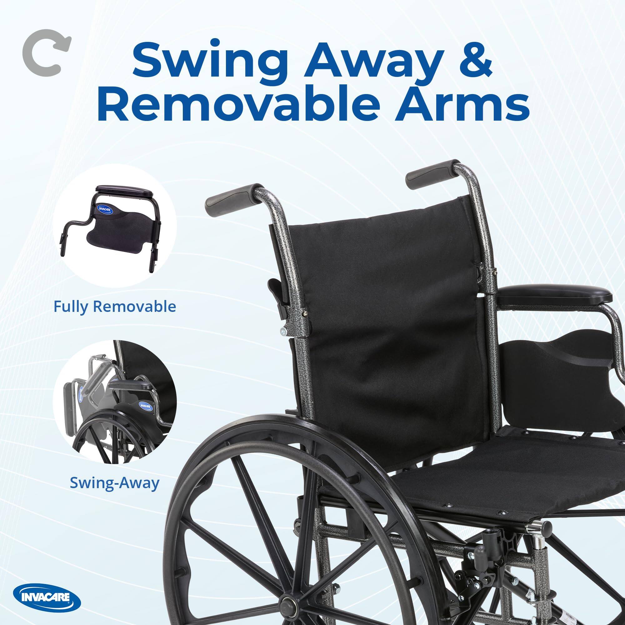 Swing Away & Removable Arms - Fully Removable - Swing-Away INVACARE