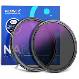 Neewer - 58mm VND ND2-512 + Magnetic ND32