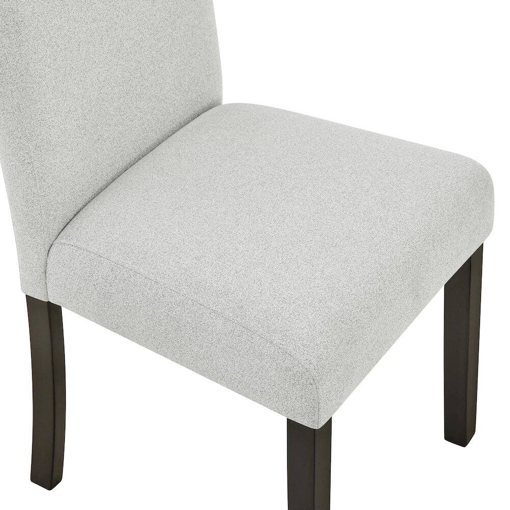 Alt View 3. New Classic Furniture - Carissa Wood Dining Chair in Stone (Set of 2) - Espresso/Gray.