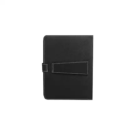 Front. DirectDeals - 7.9" Tablet Keyboard Case – PU Leather with USB - Black.