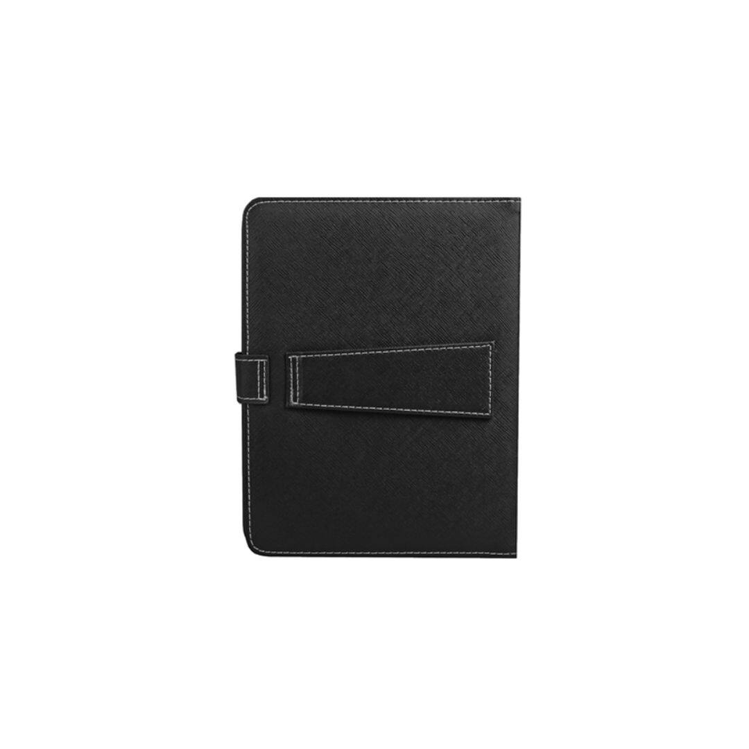 Front. DirectDeals - 7.9" Tablet Keyboard Case – PU Leather with USB - Black.