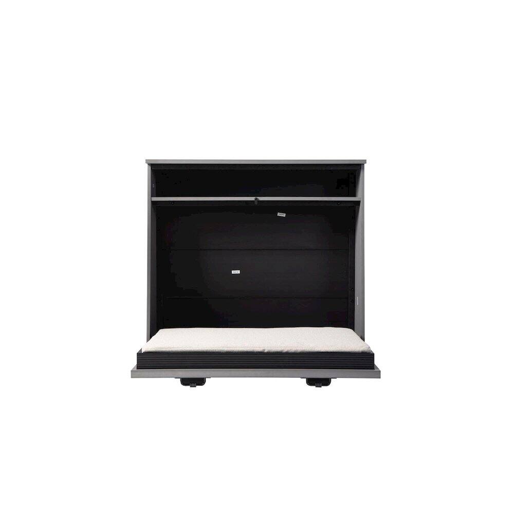 Back. New Age Pet - ECOFLEX X-Large Murphy Style Dog Bed in Grey Finish - Gray.