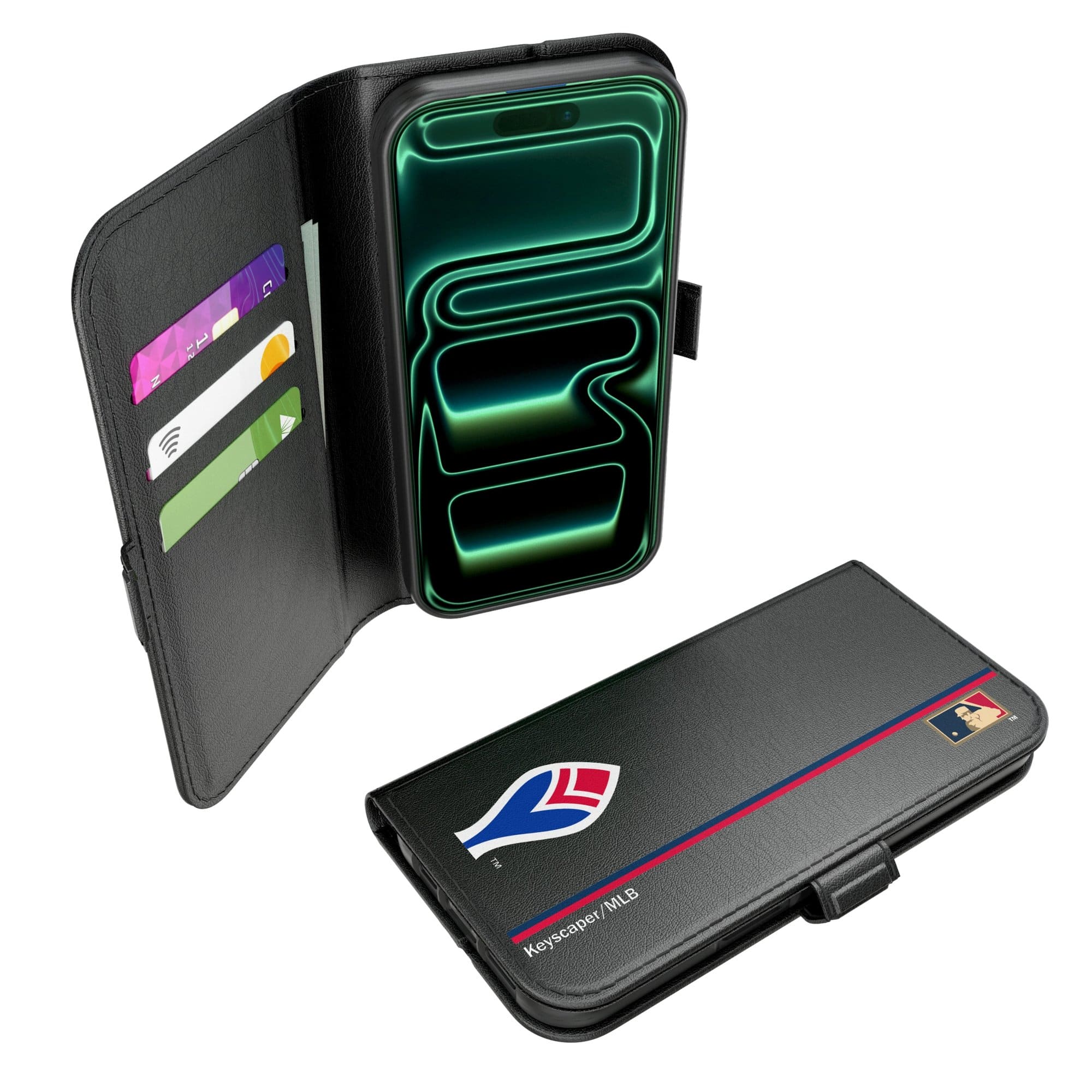 Keyscaper - MLB - Atlanta Braves iPhone Folio 2.0 Case - 17 - Black price history on PriceWatchPro