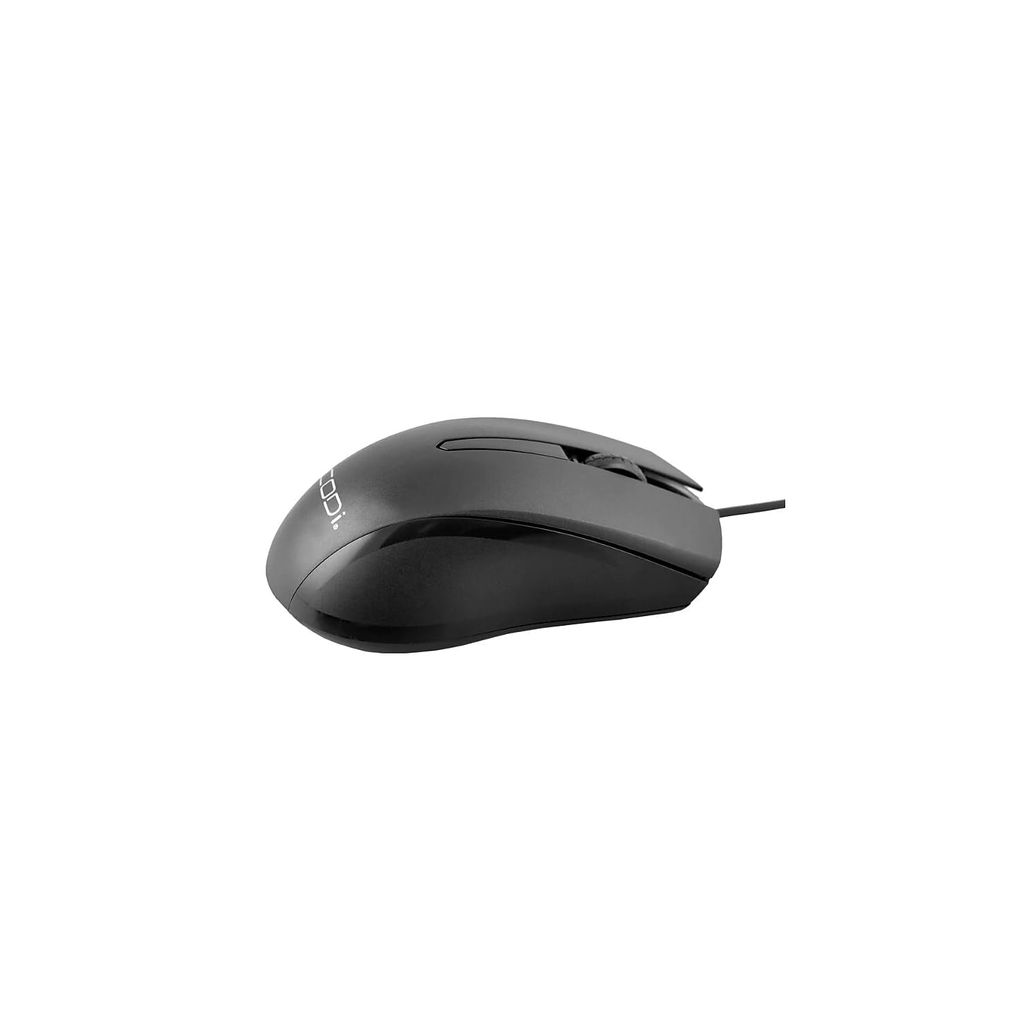 Alt View 3. CODi - CODi Wired USB Optical Mouse - Optical - Cable - USB Type A - 1200 dpi - Scroll Wheel - 3 Button(s) - Symmetrical - Black.