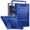 DTTO - iPad 10.2 inch Case for 7th/8th/9th Gen (2019-2021) with Screen Protector, Shockproof Cover and Kickstand - Dark Blue