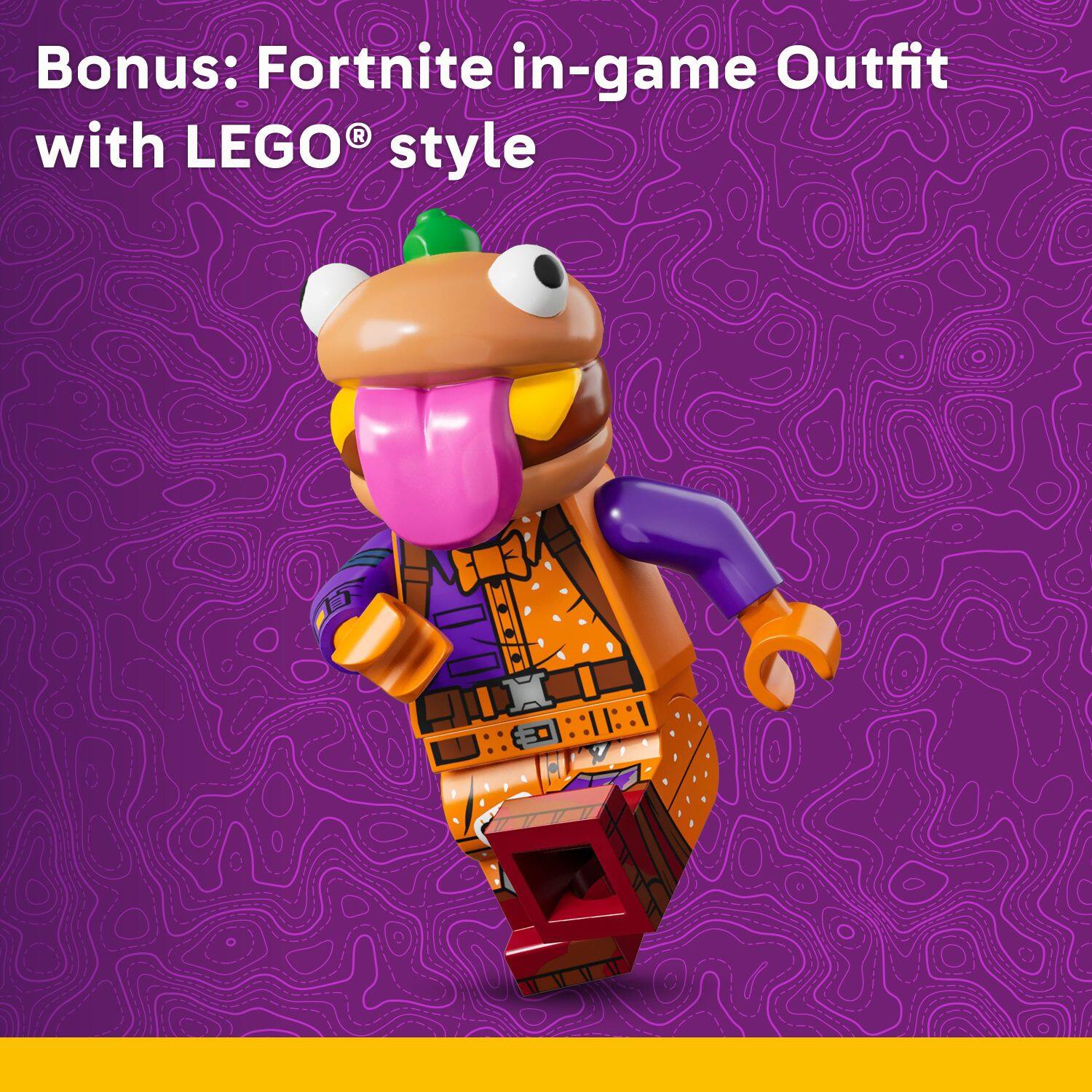 Bonus: Fortnite in-game outfit with LEGO style.