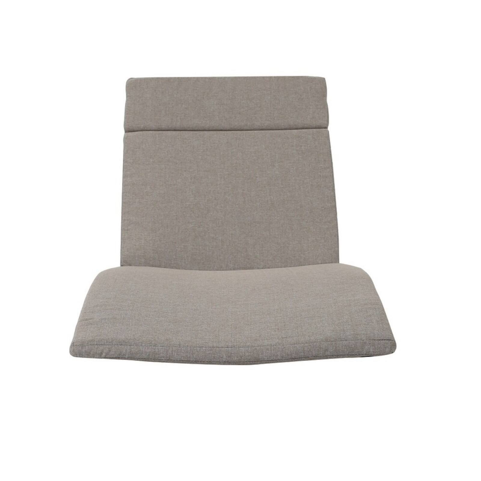 Alt View 4. Ecooso - 1PCS Outdoor Chaise Lounge Cushion，Water-Resistant，100% Polyester Fabric, No Assembly Required(Without Chaise Lounge) - Charcoal.