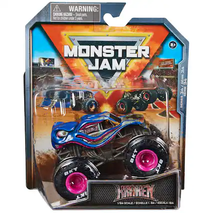 WARNING: CHOKING HAZARD - Small parts. Not for children under 3 years.
MONSTER JAM
SERIE 34 / 34 SERIES / SERIE 34
KRAKEN
1/64 SCALE / ÉCHELLE 1/64 / ESCALA 1/64