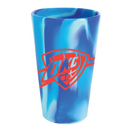 Front. WinCraft - Oklahoma City Thunder 16oz. Fashion Silicone Pint Glass - Multicolor.