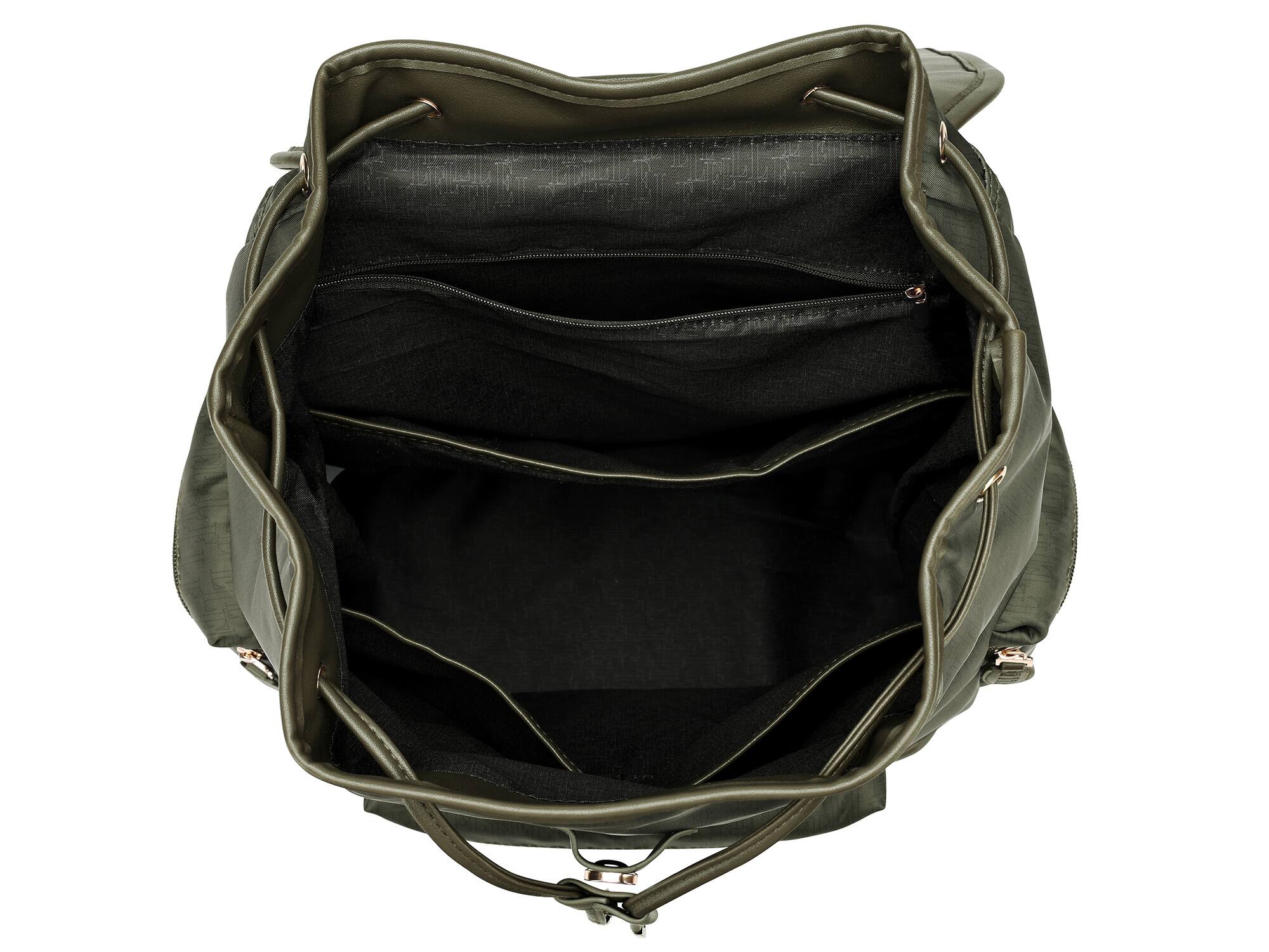 Alt View 2. Elle - ELLE Wayfarer 23L Monogram Travel Backpack - Olive Green - Olive Green.