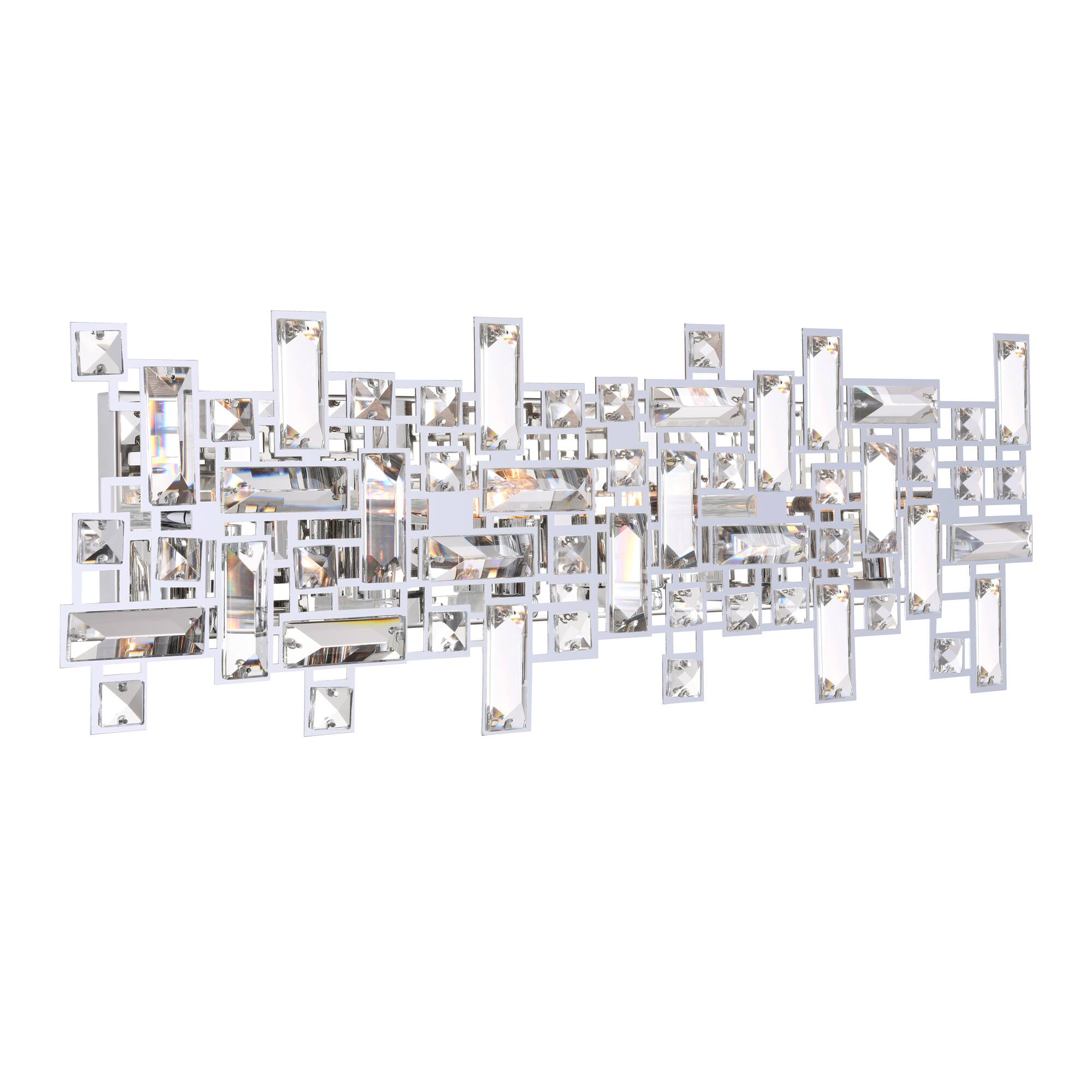Angle. CWI Lighting - Arley 6 Light Vanity Light With Chrome Finish - Chrome.