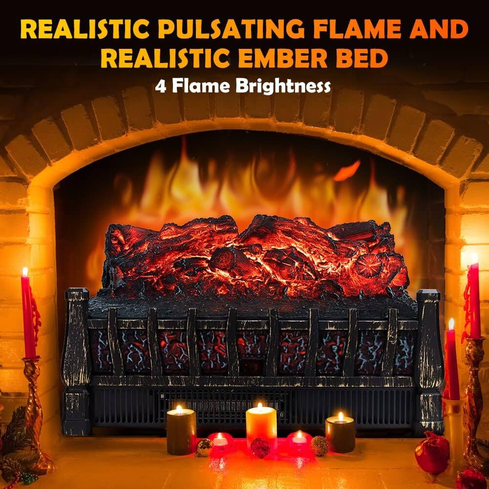 REALISTIC PULSATING FLAME AND REALISTIC EMBER BED  
4 Flame Brightness