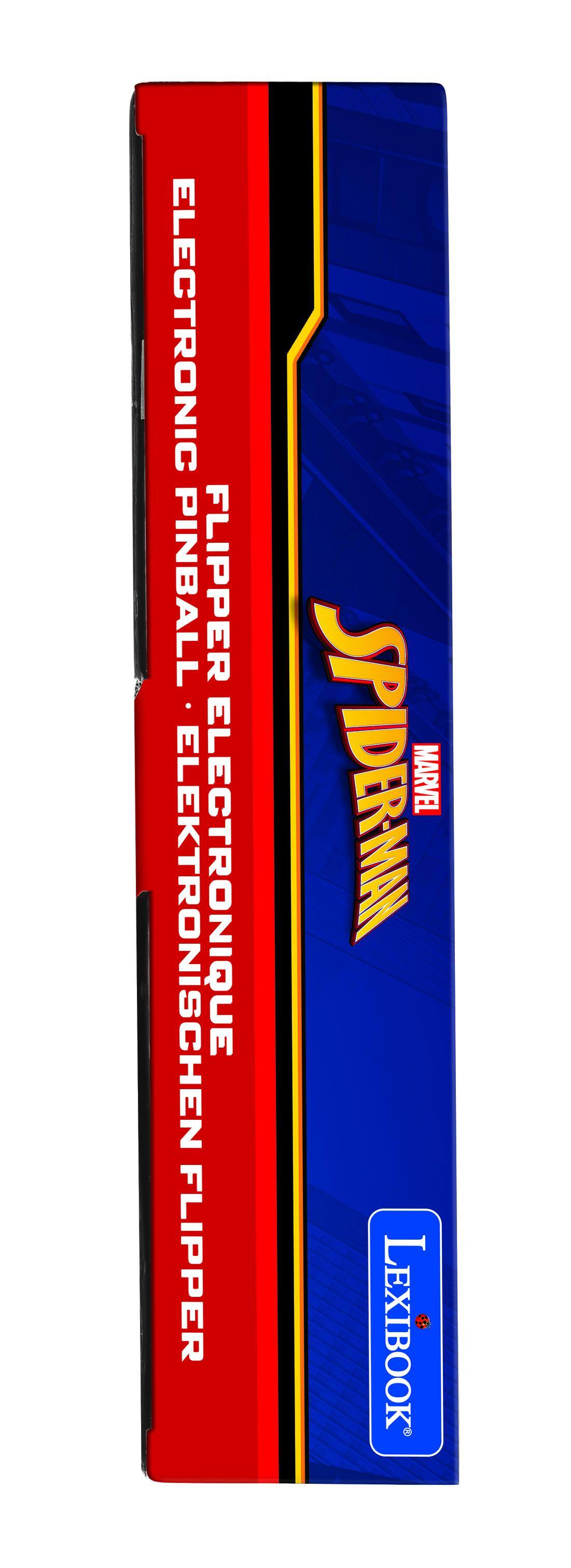 ELECTRONIC PINBALL FLIPPER  
ELEKTRONISCHEN FLIPPER  
ELECTRONIQUE FLIPPER  
SPIDER-MAN MARVEL  
LEXIBOOK