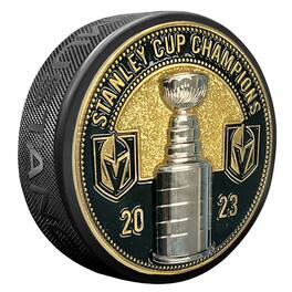 Mustang Drinkware - Vegas Golden Knights 2023 Stanley Cup Champions Ultra 3D Medallion Hockey Puck - Multicolor