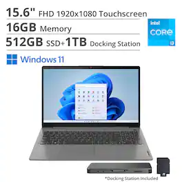 Lenovo - Ideapad 3i 15.6" FHD Touchscreen Laptop - Core i3-1115G4 with 16GB Memory - 512GB SSD - Arctic Grey