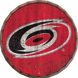 Fan Creations - Carolina Hurricanes 24" Cracked Color Barrel Top Sign - Multicolor