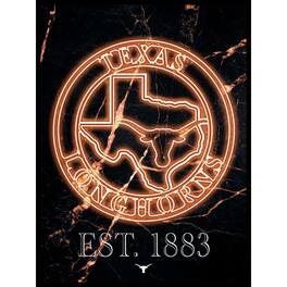 Fan Creations - Texas Longhorns 12'' x 16'' Framed Circle Logo Print - Black