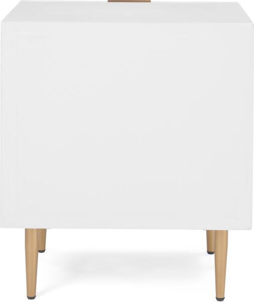 Alt View 2. Adore Decor - Adore Decor Jolie Side Table, White - White.