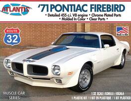 PopMarket - Route 32 Muscle Car Series - 1971 Pontiac Firebird Trans Am 1/32 Scale Model Kit - COLLECTIBLES - Multicolor