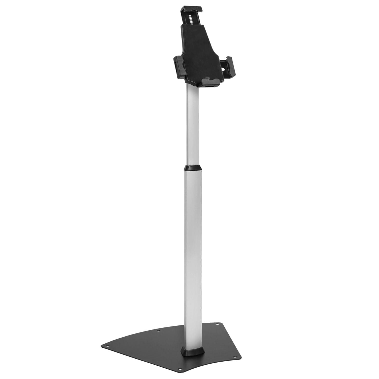 Alt View 5. Mount-It! - Anti‑Theft Tablet Floor Stand with Adjustable Height & Locking Enclosure for Most 7.9″‑11″ Tablets, Silver - Silver.