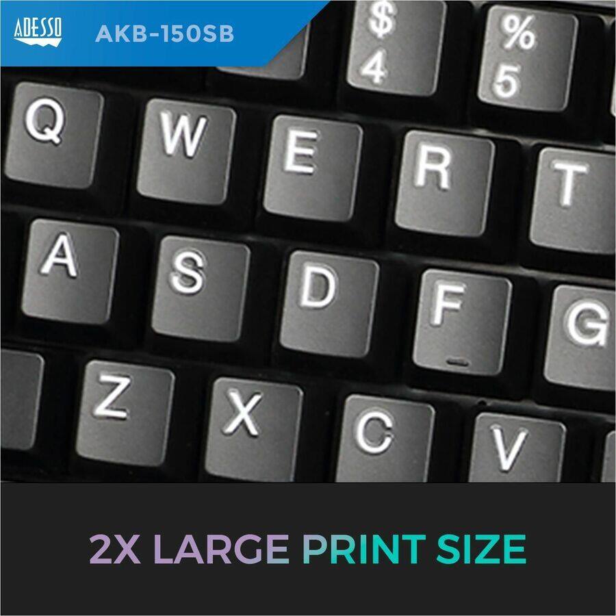 ADESSO AKB-150SB

2X LARGE PRINT SIZE