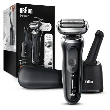 BRAUN Series 7 360 Flex
Smooth Shave in Tricky Areas
360° Adaptive System
AutoSense Technology
SmartCare
L-Ion Battery
Wet or Dry Use
Made in Germany