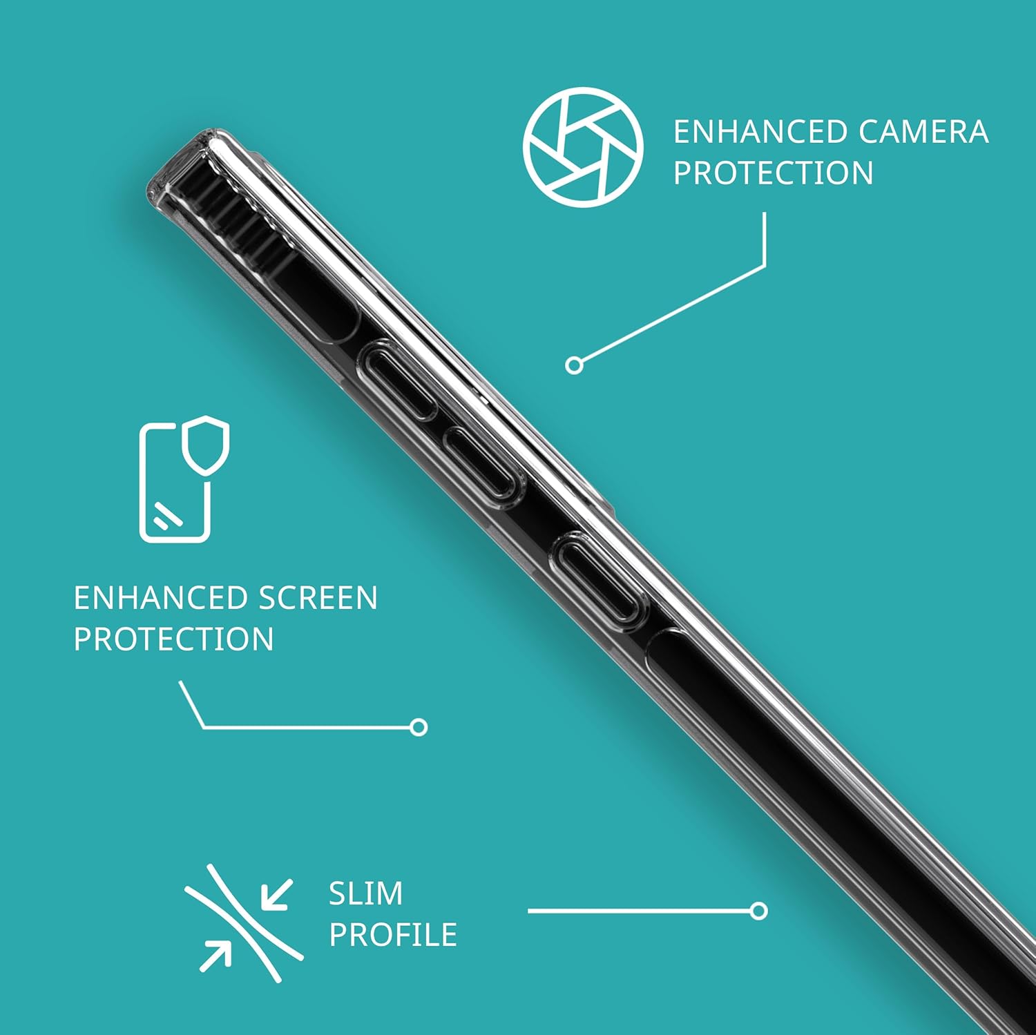 ENHANCED CAMERA PROTECTION  
ENHANCED SCREEN PROTECTION  
SLIM PROFILE