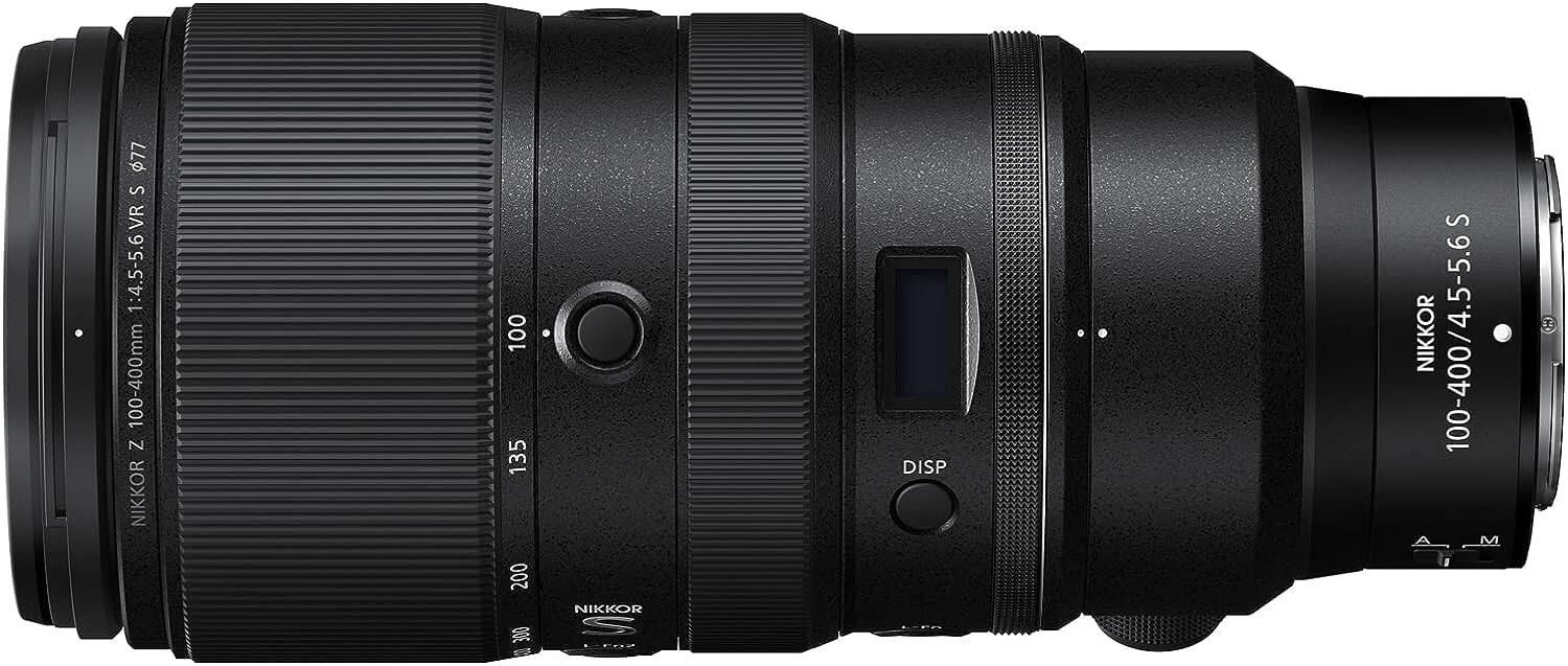 $77 S VR 1:4.5-5.6 1 100-400mm Z NIKKOR 100 135 200 300 NIKKOR DISP S NIKKOR 100-400/4.5-5.6S M

NIKKOR Z 100-400mm 1:4.5-5.6 S VR S 77

NIKKOR 100-400/4.5-5.6 S

DISP