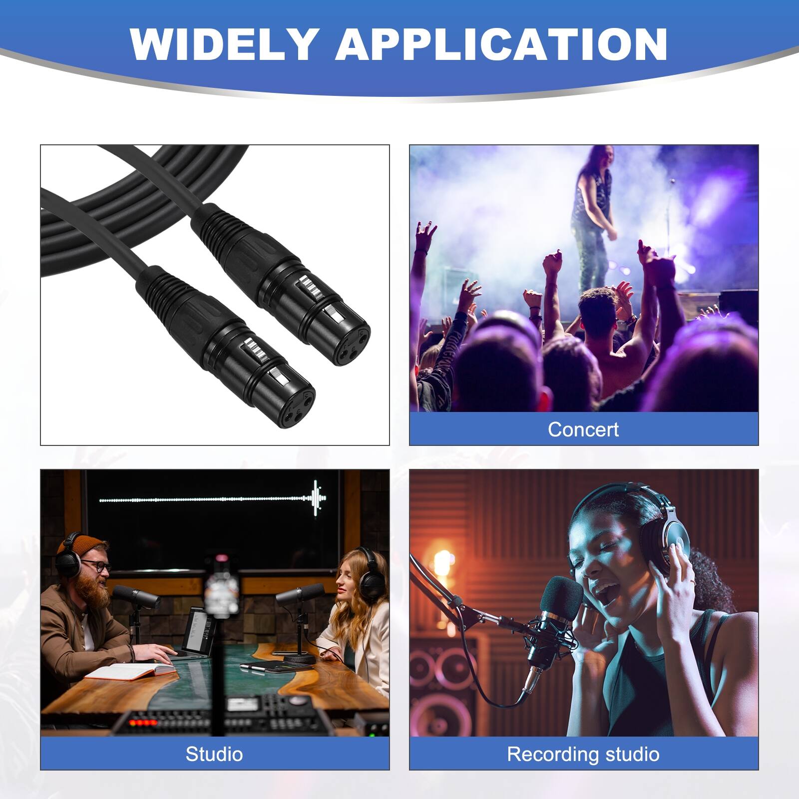 WIDELY APPLICATION

Concert  
Studio  
Recording studio