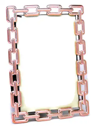 Front. Jiallo - Copper Link Photo Frame 4 x 6' - Copper.