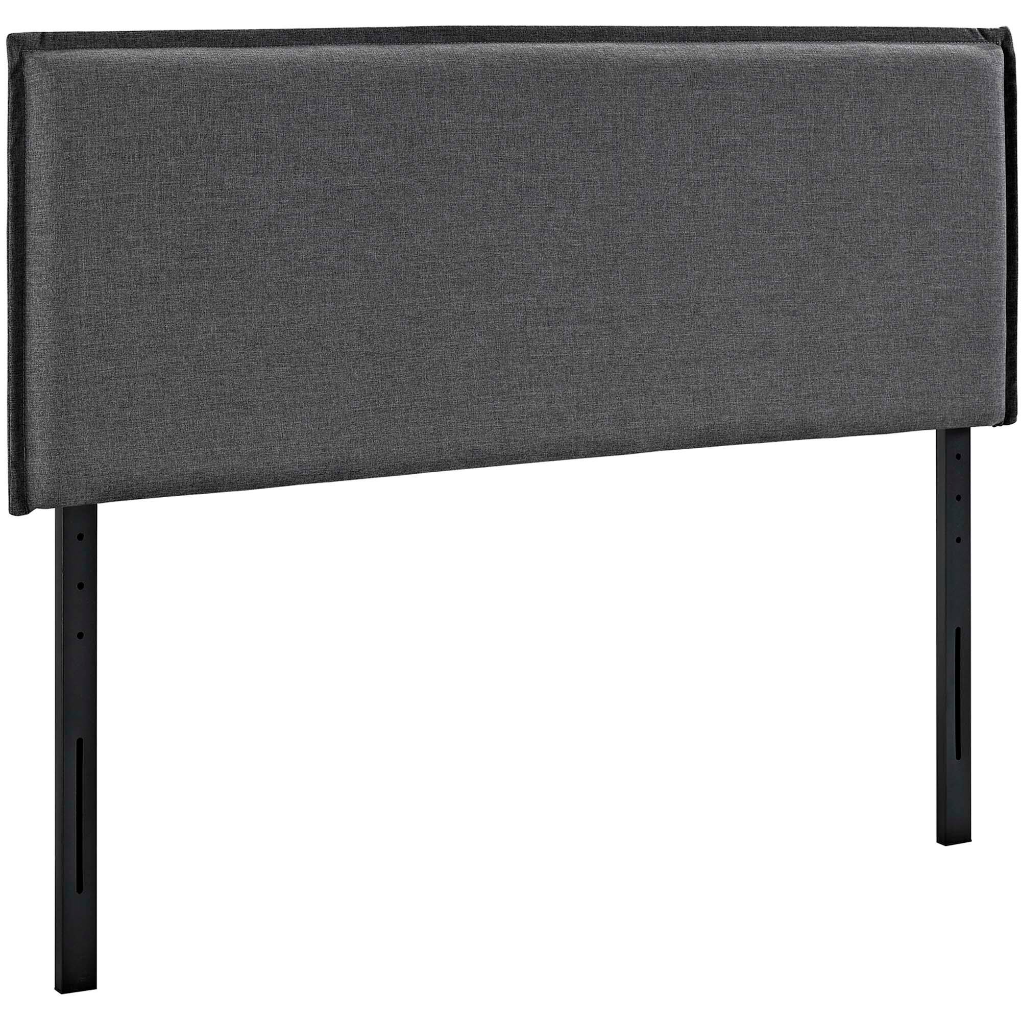 Angle. Modway - Camille Upholstered Fabric Queen Headboard by Modway - Gray.