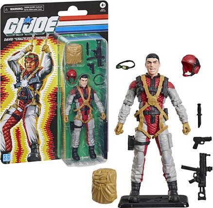 GI JOE
DAVID "CRAZY LEGS" THOMAS
WARNING: CHOKING HAZARD - Small parts. Not for children under 3 years.
4+