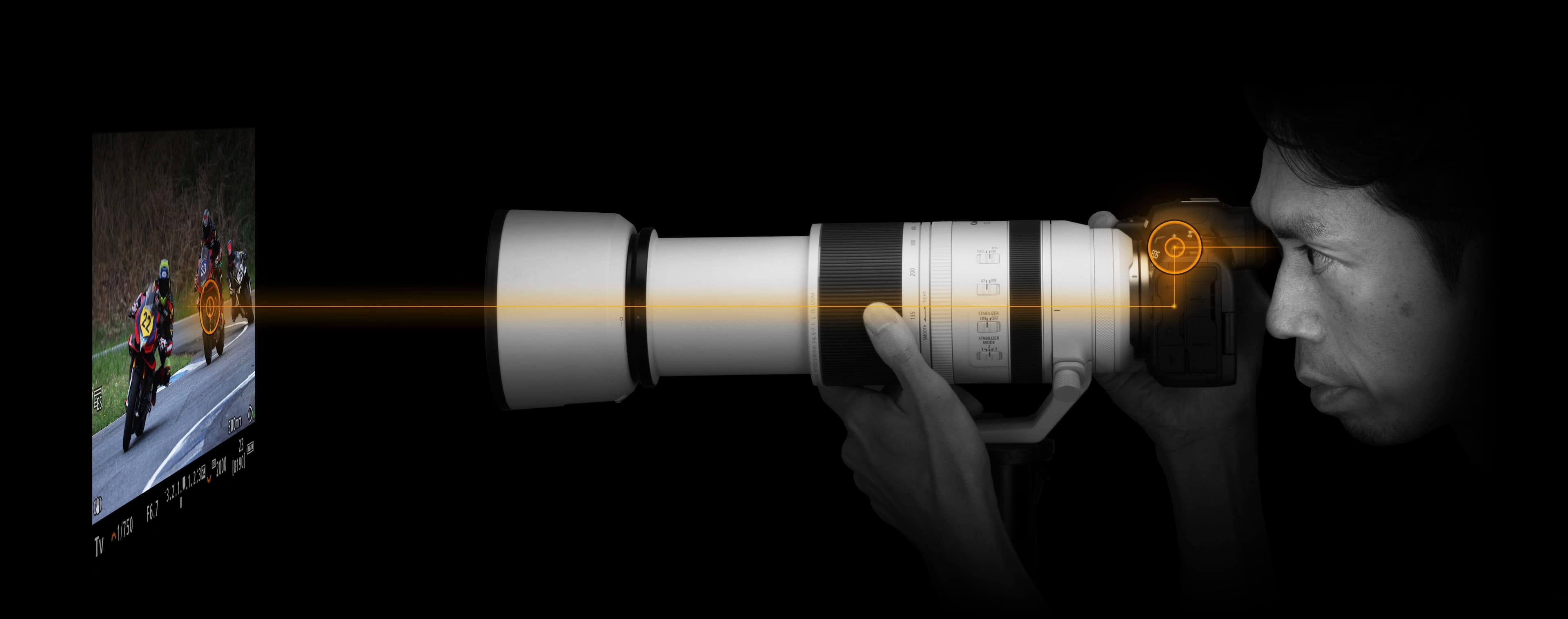 Alt View 16. Canon - EOS R5 Mark II 8K Video Mirrorless Camera with RF24-105mm F4 L IS USM Lens - Black.