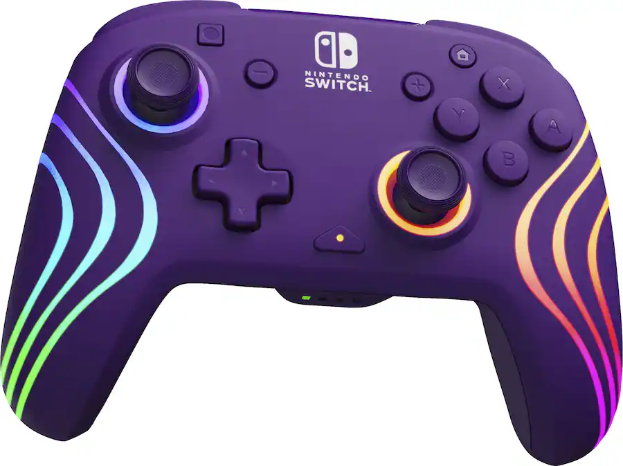 PDP Afterglow Wave Wireless RGB Gaming Controller for Nintendo Switch ...