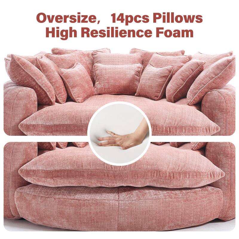Oversize, 14pcs Pillows High Resilience Foam