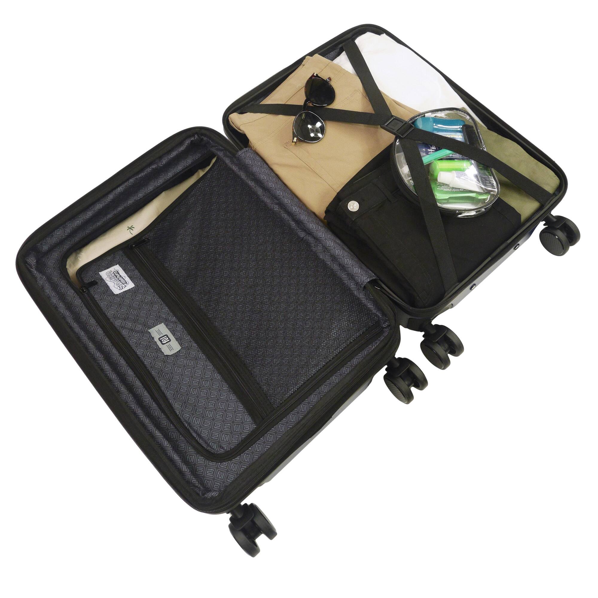 Alt View 2. Ful - Nickelodeon SpongeBob SquarePants 22.5" Carry-On Luggage - BLUE.