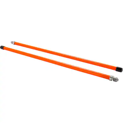 Front. Black Boar - Black Boar ATV/UTV Snow Plow Marker Kit with High Visible Color, 18", Orange.