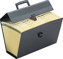 Pendaflex - Portafile Expanding Organizer with 19 Pockets, Letter/Legal, (PFX01156) - Black