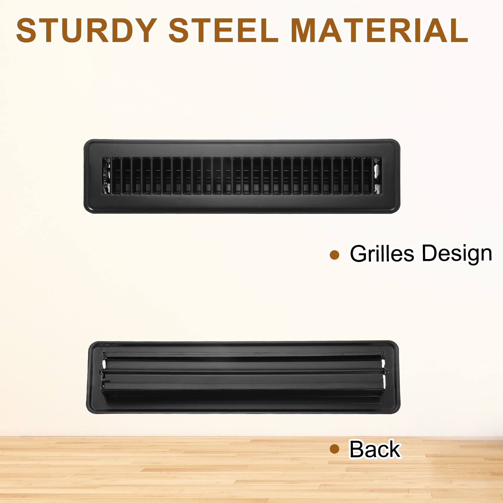 STURDY STEEL MATERIAL

- Grilles Design
- Back