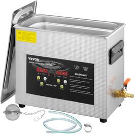 VEVOR - 6L Upgraded Ultrasonic Cleaner (400W Heater,180W Ultrasonic) Professional Digital Lab Ultrasonic Parts Cleaner