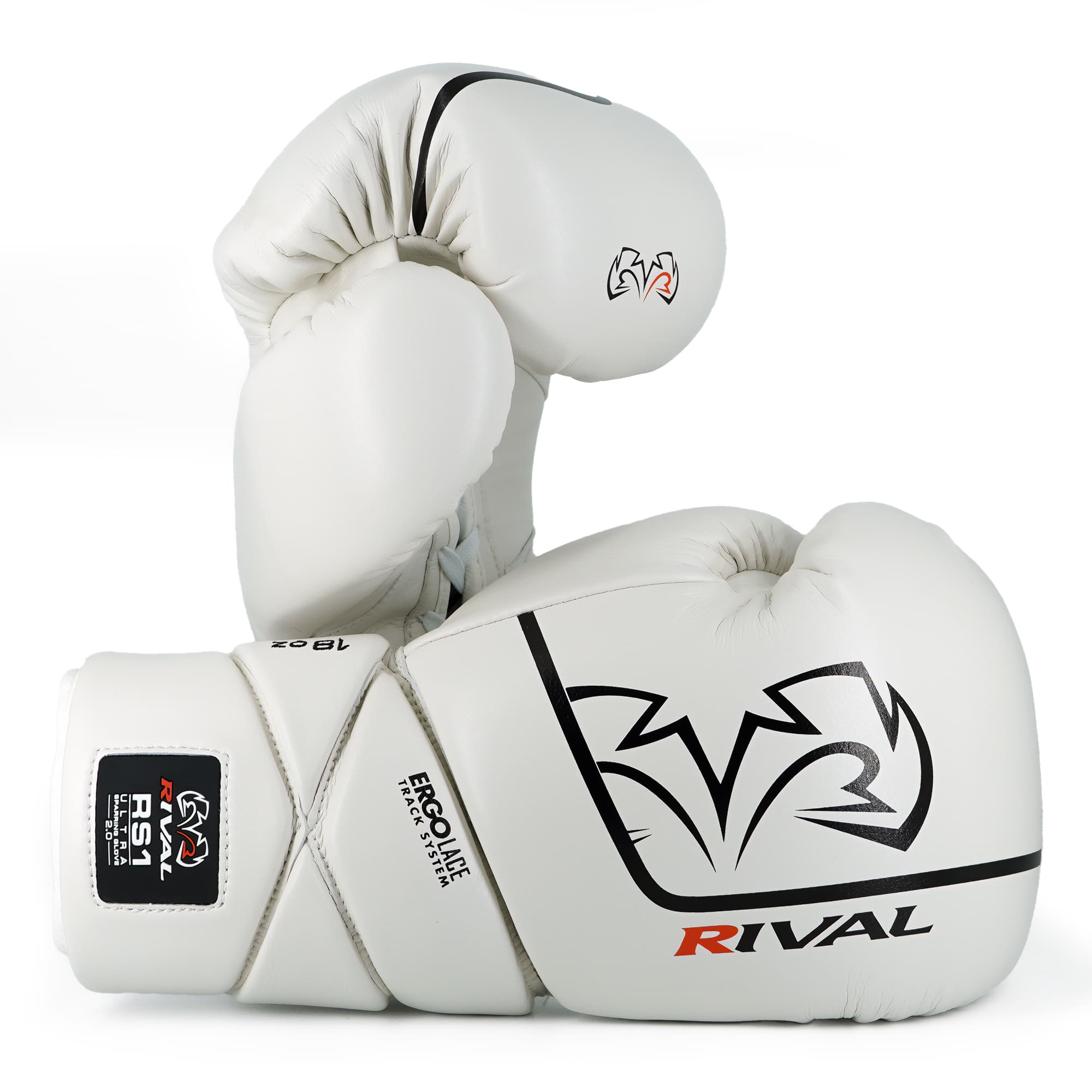 RIVAL - Boxing RS1 2.0 Ultra Pro Lace-Up Sparring Gloves - 18 oz. - White
