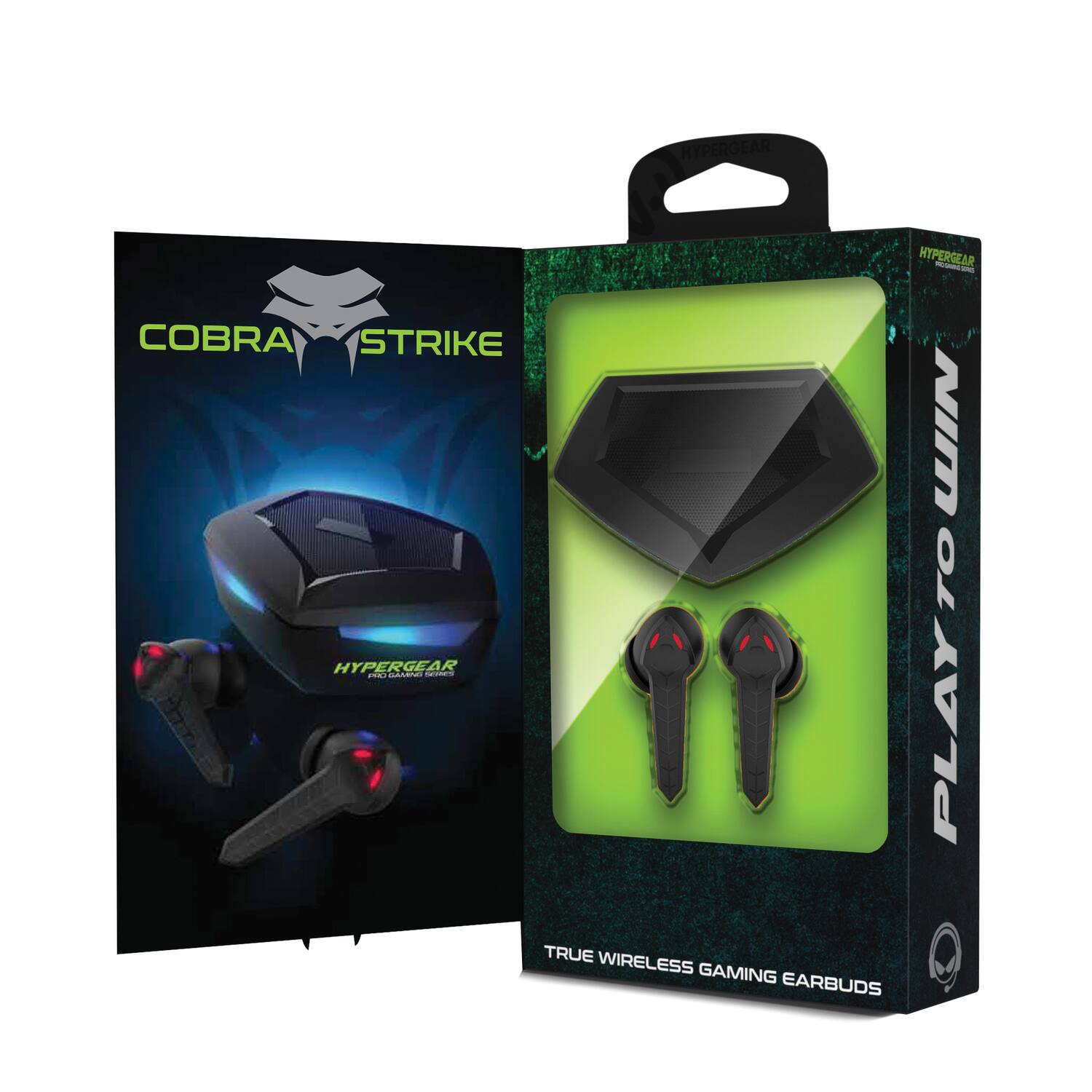 HYPERGEAR  
COBRA STRIKE  
PLAY TRUE WIRELESS GAMING EARBUDDS