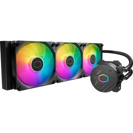 Cooler Master - MasterLiquid 360L Core ARGB CPU Liquid Cooler Computer Fan MLW-D36M-A18PZ-R1 - Black