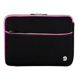 Kitcheniva - Neoprene Tablet Sleeve Pouch Bag Case For 12" iPad - Black/Baby Pink