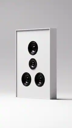 Gallo Acoustics - Profile4 3-Way 120W Slim On-Wall Speaker – Single - White