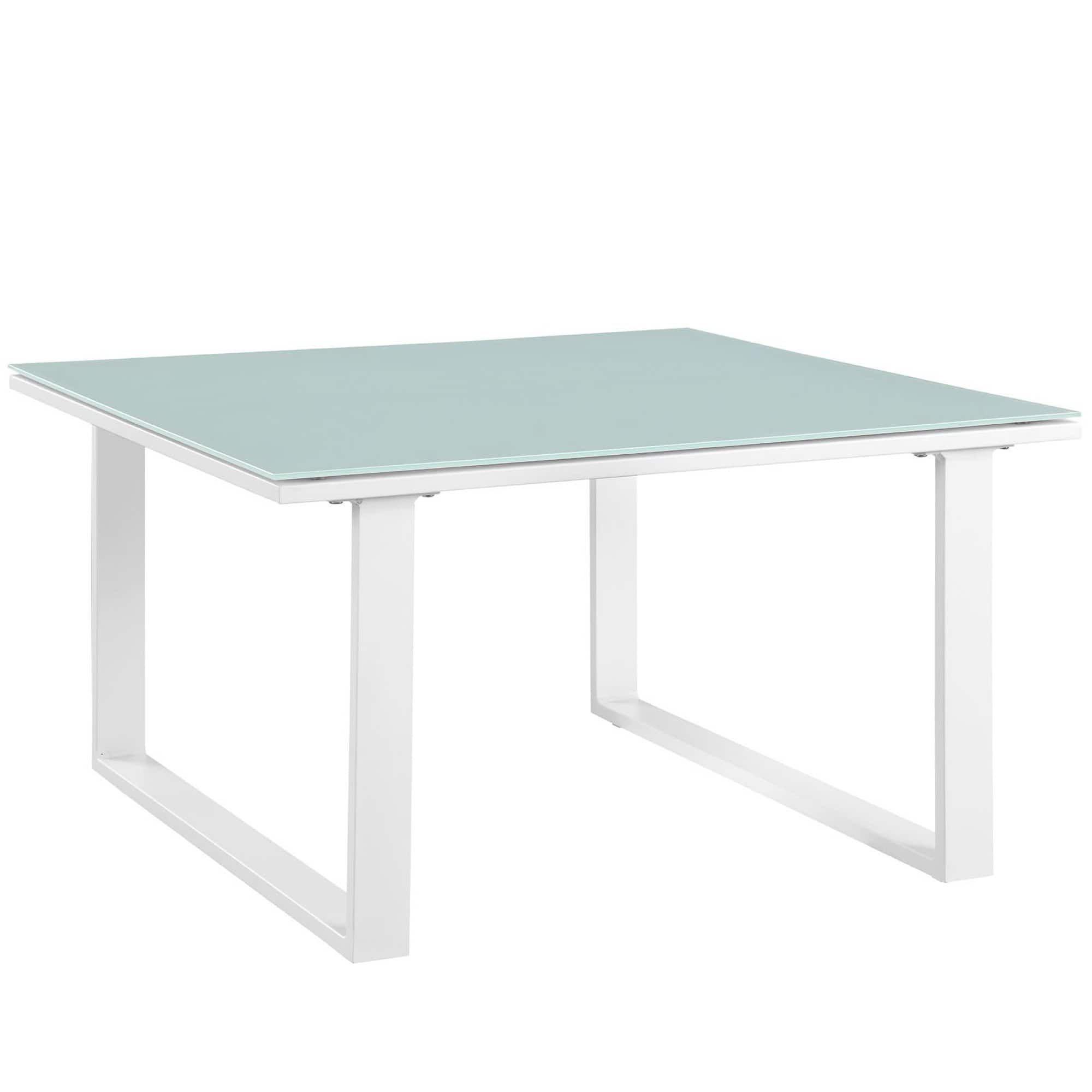 Fortuna Outdoor Patio Side Table by Modway - White