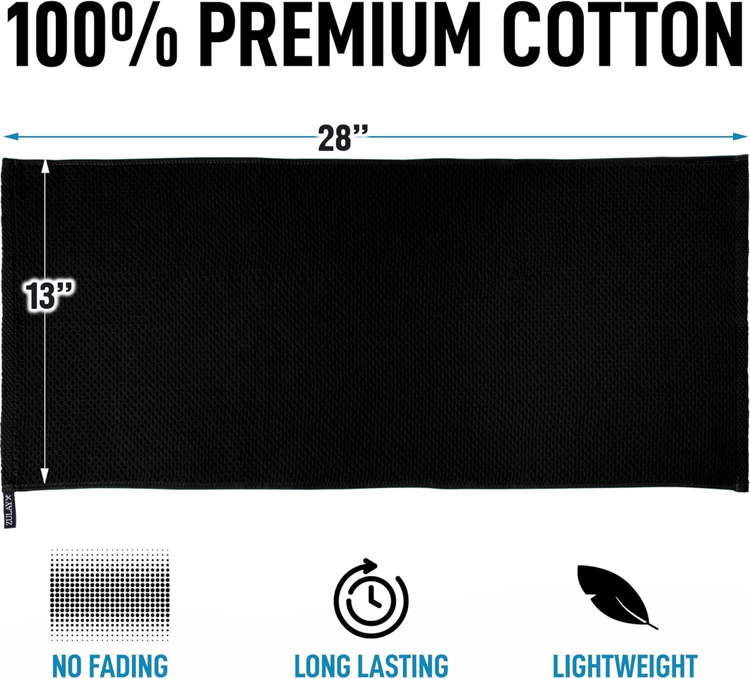 100% Premium Cotton  
28" x 13"  
No Fading  
Long Lasting  
Lightweight