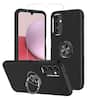 Front. Entronix - Entronix Galaxy A35 Bundle - 360-Degree Circular Ring Gripstand Case with Clear Screen Protector - Black.